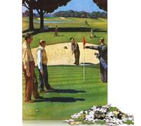 Rompecabezas de Golf de Madera para Adultos y Adolescentes, Adolescentes, 1000 Piezas (75 x 50 cm)