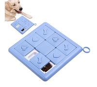 Rompecabezas de golosinas para perros, 9 rejillas antiasfixia, divertido alimentador lento interactivo, juguetes de enriquecimiento para cachorros, para viajes, piscina, parque, patio, dormitorio