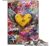 Rompecabezas de Grafiti de 1000 Piezas para Adultos, Juegos educativos, decoración del hogar, Regalo de cumpleaños, Arte Mural 26x38cm