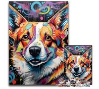 Rompecabezas de Grafiti de Corgi de 1000 Piezas para Adultos, Cerebro, Actividad educativa para Adolescentes, 26x38cm/10,23x14,96 Pulgadas.
