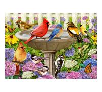 Rompecabezas de gran formato Ravensburger At The Birdbath de 500 piezas | Tecnolog a Softclick nica | Sin reflejos | Apto para todas las edades