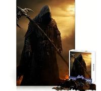 Rompecabezas de guadaña de Doble Cara Reaper de 1000 Piezas para Adolescentes Juguete para desarrollar la lógica y la Capacidad de relajación Divertido y preciso Regalo artístico (38x52cm)