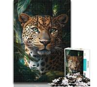 Rompecabezas de Guepardo de la Selva para Adultos, 1000 Piezas, para Adolescentes, Juguetes educativos, Alivio del estrés, interacción Entre Padres e Hijos, 50x75cm