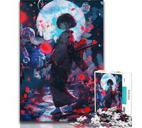 Rompecabezas de guerrera Ninja Japonesa para Adolescentes 1000 Piezas, Ideal para Pasar el rato en casa, Cada Pieza es única, un Juego desafiante y Divertido para Toda la Familia 50x75cm