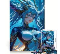 Rompecabezas de guerreras de Anime de 1000 Piezas para Adolescentes desafío Mental, Entretenimiento Relajado, Ajuste (38x26cm)