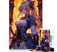 Rompecabezas de guerreras de Anime de 1000 Piezas para Adultos Juego Divertido y fácil de armar Ideal para divertirse en Familia (50x75cm)
