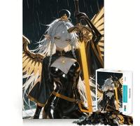 Rompecabezas de Guerrero Elfo Alado con Espada 1000 Piezas Juego de Habilidad Mental Ajuste Estable sin Piezas Que se muevan pasatiempo Divertido para Fines de Semana Largos (38x26cm)