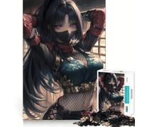 Rompecabezas de Guerrero Ninja sigiloso para Adolescentes, 1000 Piezas, Juguete Inteligente, Tiempo Libre, Corte preciso, Regalo de Temporada 50x75cm