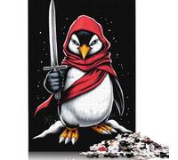 Rompecabezas de Guerrero Pingüino, desafío difícil, 100% cartón Reciclado, para Adultos a Partir de 12 años, 1000 Piezas (26 x 38 cm)