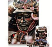 Rompecabezas de Guerrero samurái en Primer Plano para Adultos, 1000 Piezas, Juego de Habilidad, Tiempo en Familia, Arte de Corte preciso, Coleccionable (38x52cm)