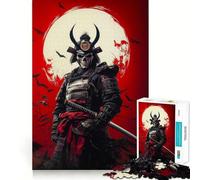 Rompecabezas de Guerreros Calavera samurái para Adolescentes, 1000 Piezas, Juguete para ejercitar la Mente, diversión Relajante, Corte preciso, Regalo Festivo (38x52cm)