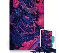 Rompecabezas de Guerreros Demonio samurái de 1000 Piezas para Adultos Fortalece la Memoria, Calma la Mente, cálida Sorpresa (50x75cm)