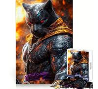 Rompecabezas de Guerreros Pantera Negra para Adolescentes, 1000 Piezas, lógica, Pensamiento, Alivio del estrés, Divertido, Cierre sin Costuras, (38x52cm)