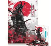 Rompecabezas de Guerreros samuráis de 1000 Piezas para Adultos, Juguete de lógica, Tiempo Libre, Bordes Lisos, Regalo de Temporada (38x52cm)