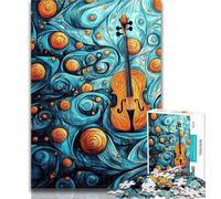 Rompecabezas de Guitarra mágica para Adolescentes, 1000 Piezas, Ideal como decoración de Pared o Regalo de cumpleaños para Amigos, Oficina en casa, 26x38cm