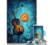 Rompecabezas de Guitarra mágica para Adolescentes, 1000 Piezas, para Pasar el rato en casa, Cada Pieza es única Juego Familiar desafiante y Divertido, 50x75cm