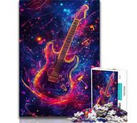 Rompecabezas de Guitarra mágica para Adultos y Adolescentes, Juguetes educativos, Juegos antiestrés, Lista de Deseos con Papá Noel (50x75cm)