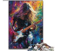 Rompecabezas de Guitarrista para Adultos y Adolescentes, un Regalo desafiante y difícil para Toda la Familia (50x75cm)