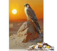Rompecabezas de halcón al Atardecer de 1000 Piezas para Adolescentes. Regalos para Adultos y Adolescentes a Partir de 12 años. 1000 Piezas (75 x 50 cm).