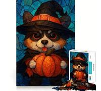 Rompecabezas de Halloween con diseño de Corgi Adorable y Espeluznante 1000 Piezas para Adolescentes Juguete para el Desarrollo Personal Diversión compartida Bordes precisos Artículo de Santa Claus