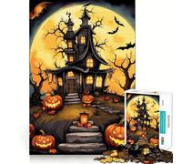 Rompecabezas de Halloween de 1000 Piezas para Adolescentes Juguete de lógica sólida, diversión Tranquila, Corte de precisión, Regalo increíble (50x75cm)