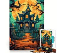 Rompecabezas de Halloween terroríficos para Adolescentes, 1000 Piezas, Wise Think Toy, Gentle Leisure, Tight Cut, Santa Wish List (38x52cm)