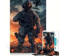 Rompecabezas de helicópteros de la Zona de Combate para Adolescentes, 1000 Piezas, colección de Arte Recall Upgrade Calm Relax Clear Cut (38x26cm)