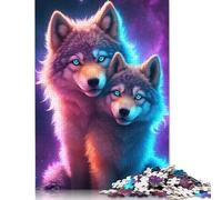 Rompecabezas de Hermanos Coloridos, decoración única para el hogar, 100% cartón Reciclado, Ideal para niños o niñas, 1000 Piezas (75 x 50 cm)