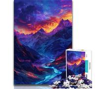 Rompecabezas de Hermosos paisajes de montaña para Adolescentes 1000 Piezas decoración de Pared cumpleaños y Navidad Apto para niños de 14 años (50x75cm)