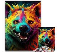 Rompecabezas de hienas de Colores para Adultos, 1000 Piezas, Juego Interactivo Familiar, Juego de Actividades Familiares, 50x75cm/19,68x29,52 Pulgadas.