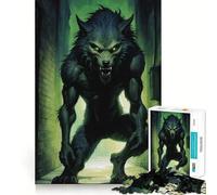 Rompecabezas de Hombre Lobo en el callejón 1000 Piezas Juguete para desarrollar la Capacidad cognitiva Superficie Lisa y sin Rebabas Actividad Relajante para Grupos en Interiores (38x52cm)