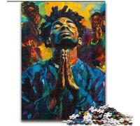 Rompecabezas de Hombre Negro para Adolescentes, 1000 Piezas, Apto para Mayores de 14 años Ideas de Regalo para Decorar el hogar 26x38cm