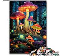 Rompecabezas de Hongos Coloridos para Adolescentes, Juguetes educativos, Juegos antiestrés, cumpleaños (26x38cm)