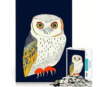 Rompecabezas de ilustración de búho para Adultos, 1000 Piezas, fácil de armar, Ideal para el Ocio, Regalo artístico (50x75cm)
