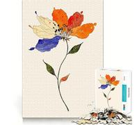 Rompecabezas de ilustración Floral en Acuarela para Adolescentes 1000 Piezas Divertido y Estimulante con componentes Resistentes y de Corte Limpio una Actividad entrañable para Compartir (50x75cm)
