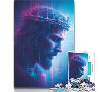 Rompecabezas de Jesús de 1000 Piezas para Adultos y Adolescentes Ayuda a ejercitar el Cerebro Juguetes adictivos para Cultivar la Paciencia Un Gran Regalo (38x26cm)