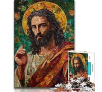 Rompecabezas de Jesús de 1000 Piezas para Adultos y Adolescentes ¡Disfruta de Tus Vacaciones en casa! Cada Pieza es única Juego desafiante y Divertido para Toda la Familia 75x50cm