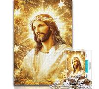 Rompecabezas de Jesús de 1000 Piezas para Adultos y Adolescentes, Ideal para aliviar el estrés, un desafío difícil, decoración única para el hogar y Regalos 38x26cm