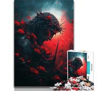 Rompecabezas de Jesús para Adultos 1000 Piezas un Juego desafiante para Todos Ideal para Mujeres y Hombres (50x75cm)