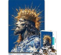 Rompecabezas de Jesús para Adultos y Adolescentes, 1000 Piezas, Ayuda a ejercitar el Cerebro, Juguetes adictivos para Cultivar la Paciencia, interacción Entre Padres e Hijos, 38x26cm