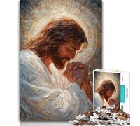 Rompecabezas de Jesús para Adultos y Adolescentes 1000 Piezas un Juego desafiante para Todos Ideal para Mujeres y Hombres 50x75cm