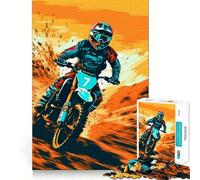 Rompecabezas de Jinete Profesional de 1000 Piezas para Adultos Juguete Inteligente para Jugar en Interiores Corte preciso Un Regalo Encantador 38x52cm