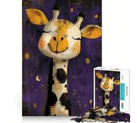 Rompecabezas de Jirafa con diseño caprichoso para Adultos 1000 Piezas para desarrollar la Memoria Divertido de Alta precisión fácil de Aprender para Disfrutar en Familia (50x75cm)