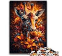 Rompecabezas de Jirafa de 1000 Piezas para Adultos y Adolescentes Un Juego desafiante y Familiar Toda la Familia (50x75cm)