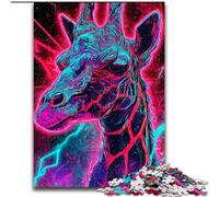 Rompecabezas de Jirafas misteriosas para Adultos (1000 Piezas) ¡Disfruta de Tus Vacaciones en casa! Cada Pieza es única Juego desafiante y Divertido para Toda la Familia (26x38cm)