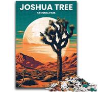 Rompecabezas de Joshua Tree de 1000 Piezas para Adultos, Juegos educativos, Juguetes de Bricolaje con póster a Juego y Hoja de Trivia para Mayores de 14 años, 1000 Piezas (26x38cm)