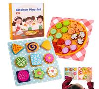Rompecabezas de , Juego de combinación de para niños - Toyadores de clasificación y Coincidencia - Diseño de Galletas de Madera educativa Preescolar de jardín de Infantes de niños en casa