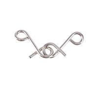 Rompecabezas de Juego Mental de Acero con Alto Contenido de Carbono, Alambre de Metal y No Tóxico, Ideal para para Niños, Juguete para Trucos de Magia, Juego de 8 Uds.