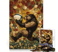 Rompecabezas de Jugador de Rugby Wolverine para Adultos, 1000 Piezas, Actividad Relajante para el Cerebro y la Memoria, Cierre Seguro, Acogedor (38x52cm)