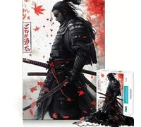 Rompecabezas de Katana samurái Antigua para Adultos,1000 Piezas,Juego para estimular la Mente,Piezas de Ajuste preciso y sin Costuras,Actividad Relajante para Grupos en Interiores (38x52cm)